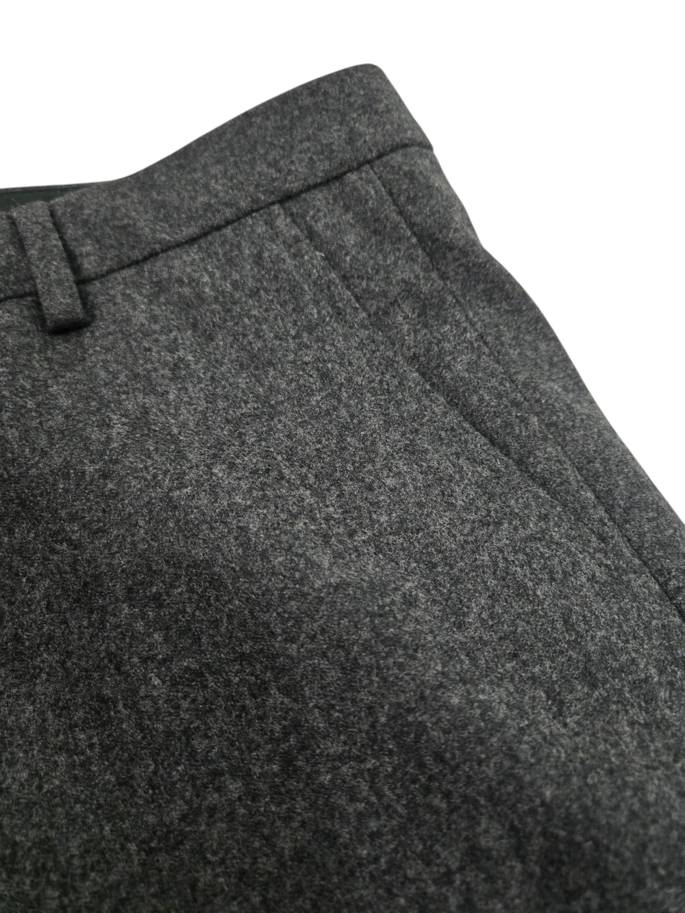 Calvin Klein Charcoal Melange Wool Suit Made in Italy Unfinished Hem 2 Piece 40R - Picture 8 of 15